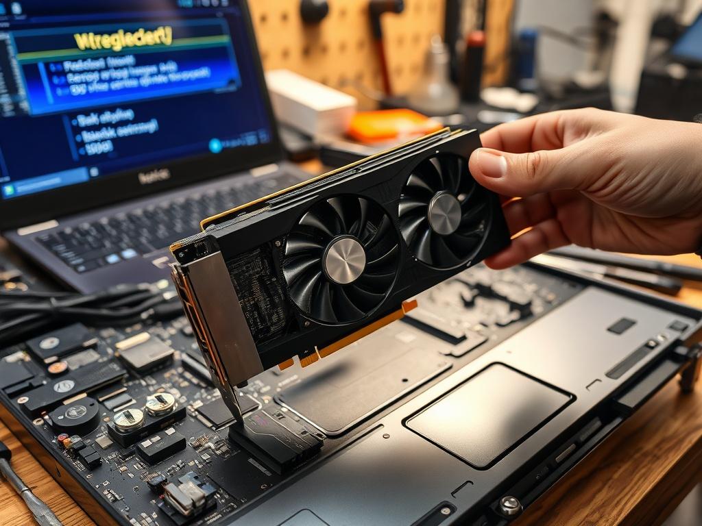 Karta graficzna nie działa: diagnostyka i wymiana GPU w laptopie i stacjonarnym PC.